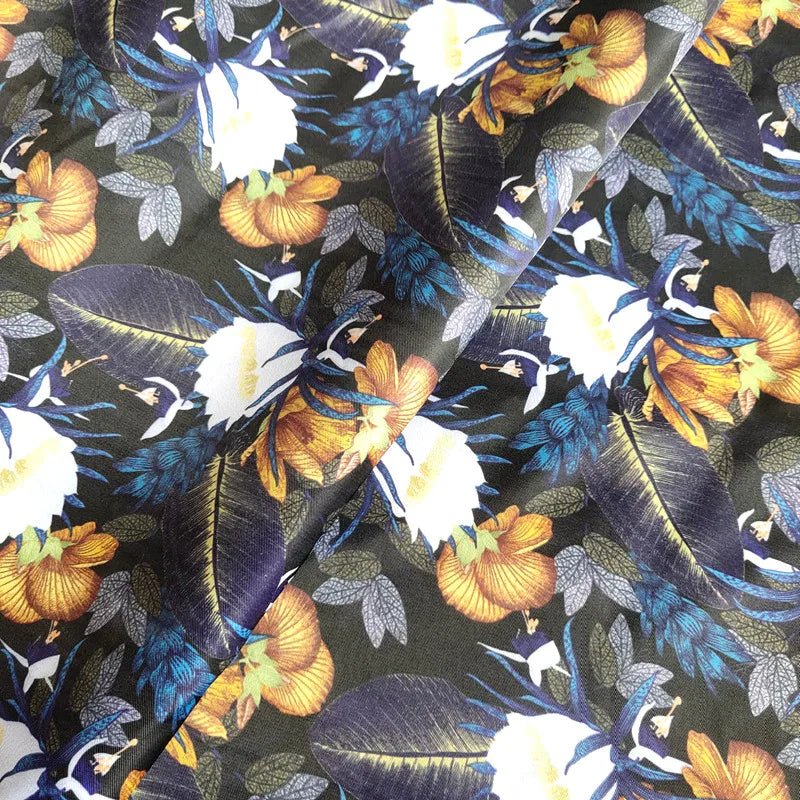Kuang Heng Wholesale 100% Polyester Twill Lining Fabric Retro Floral Digital Printing Quick-Dry Craft Bag Inner Men's Suits - Cozy & Co. Market