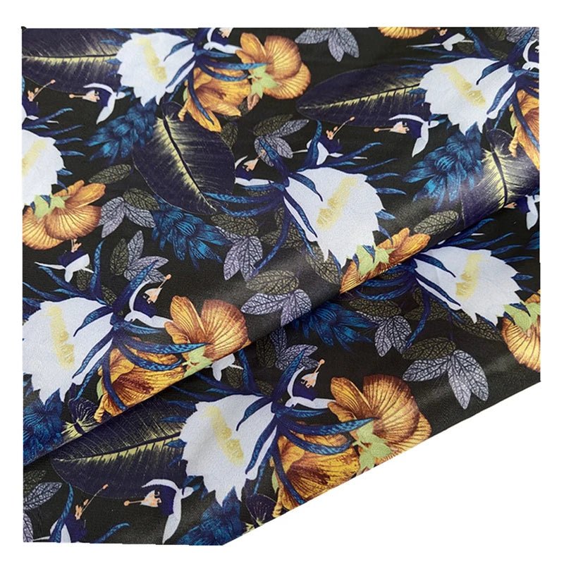 Kuang Heng Wholesale 100% Polyester Twill Lining Fabric Retro Floral Digital Printing Quick-Dry Craft Bag Inner Men's Suits - Cozy & Co. Market