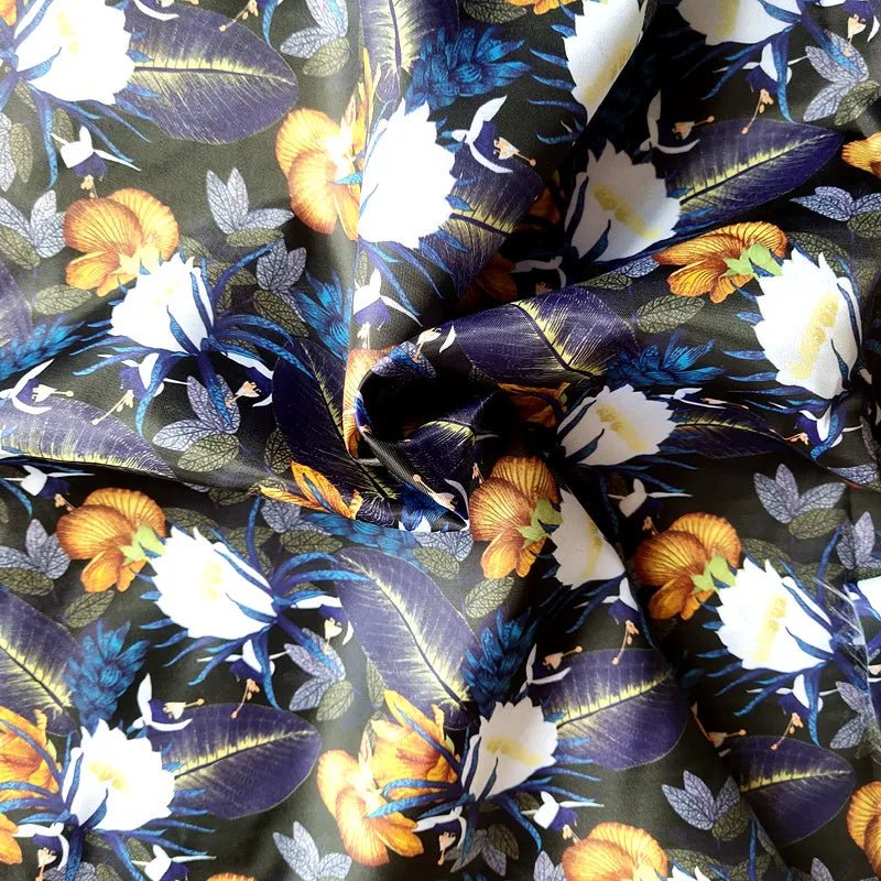 Kuang Heng Wholesale 100% Polyester Twill Lining Fabric Retro Floral Digital Printing Quick-Dry Craft Bag Inner Men's Suits - Cozy & Co. Market