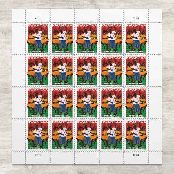 Kwanzaa Forever United States Postal Mail Stickers Postage Stamp Usa Post Stamps Us Postage Stamps in Bulk for Party Decoration - Cozy & Co. Market