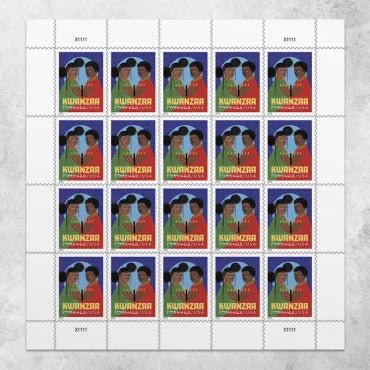 Kwanzaa Forever United States Postal Mail Stickers Postage Stamp Usa Post Stamps Us Postage Stamps in Bulk for Party Decoration - Cozy & Co. Market