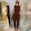 Lace Hollow-Out High Waist Sports Jumpsuit - Cozy & Co. Market