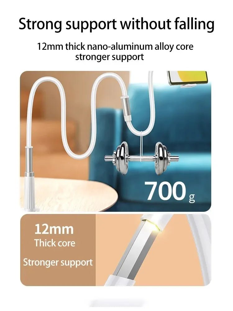 Lazy Bedside DesktopMobile Phone Clamp Bracket Flexible Long Arm Gooseneck Lazy Person Bracket With Handle Overhead Live Bracket - Cozy & Co. Market