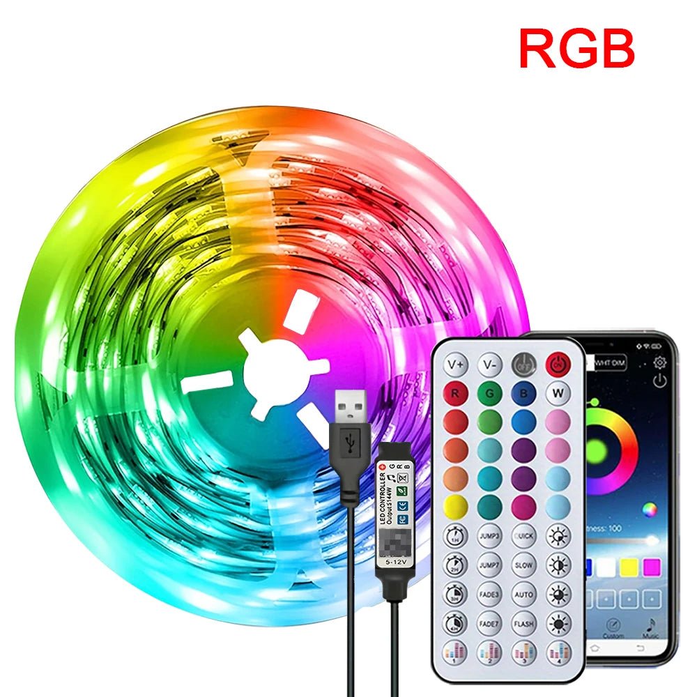 Led Strip Lights Music Sync Led Lights Room with APP Control, Flexible Ribbon Tape Lights for Home Party Decor TV Backlight - Cozy & Co. Market
