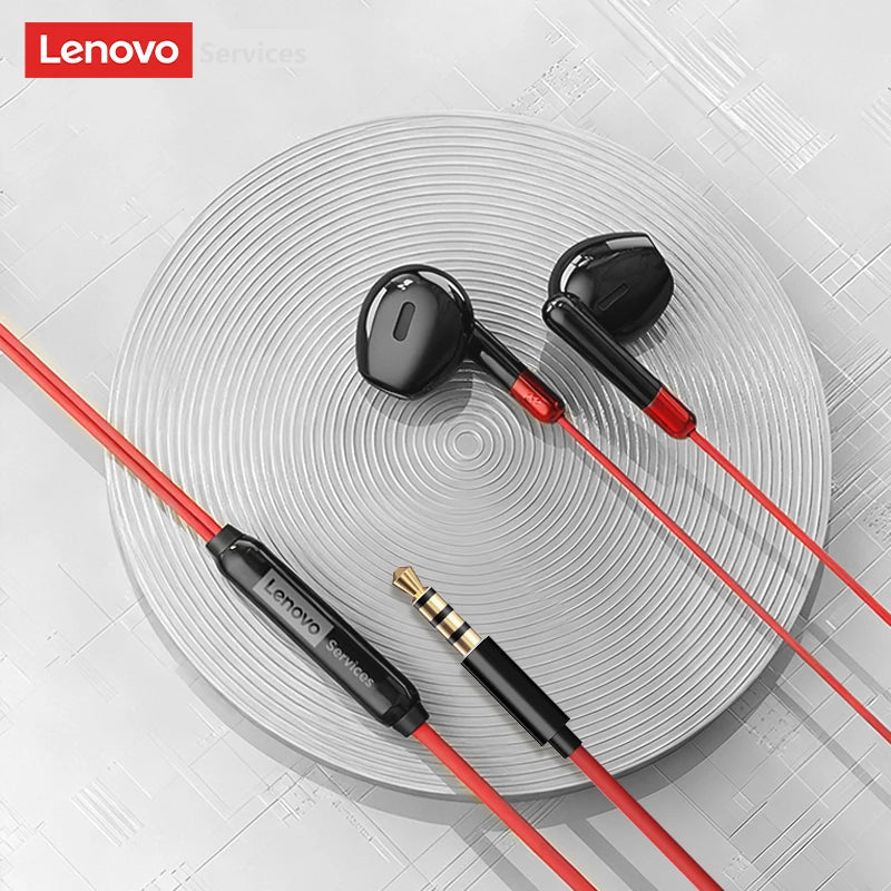 Lenovo Wired Earphones Gaming Headset Low Latency Headphones TypeC 3.5mm AUX In-Ear Earbuds with Mic For iPhone 16 17 New Y106 - Cozy & Co. Market