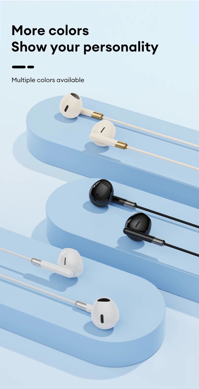 Lenovo Wired Earphones Gaming Headset Low Latency Headphones TypeC 3.5mm AUX In-Ear Earbuds with Mic For iPhone 16 17 New Y106 - Cozy & Co. Market