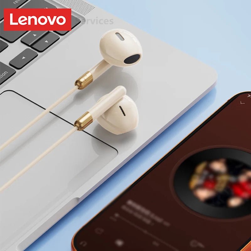 Lenovo Wired Earphones Gaming Headset Low Latency Headphones TypeC 3.5mm AUX In-Ear Earbuds with Mic For iPhone 16 17 New Y106 - Cozy & Co. Market