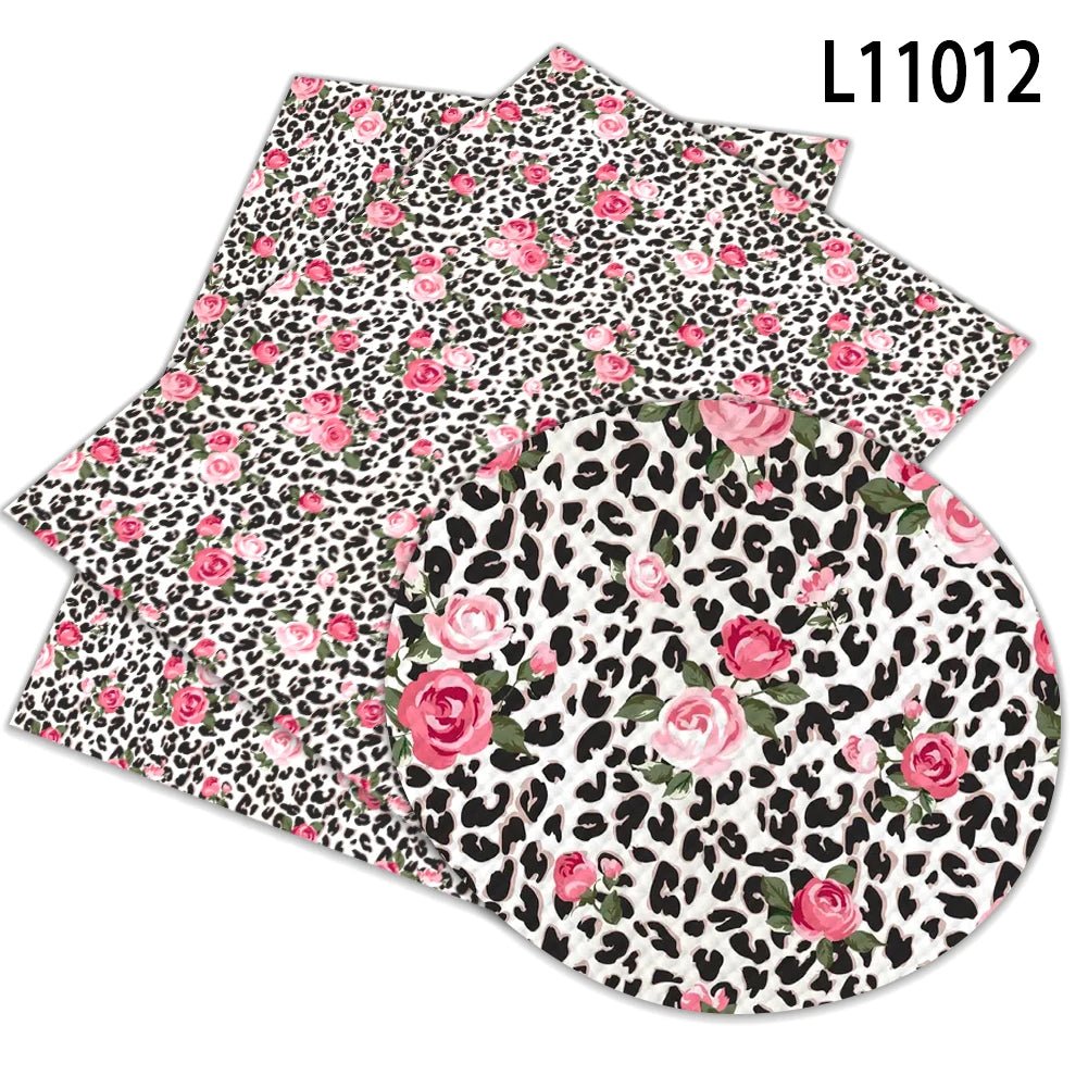 Leopard Print Zebra Print Flowers Pattern Waterproof Faux Leather 1mm Furniture Car Decoration Bag Hair Bow Garment Football - Cozy & Co. Market
