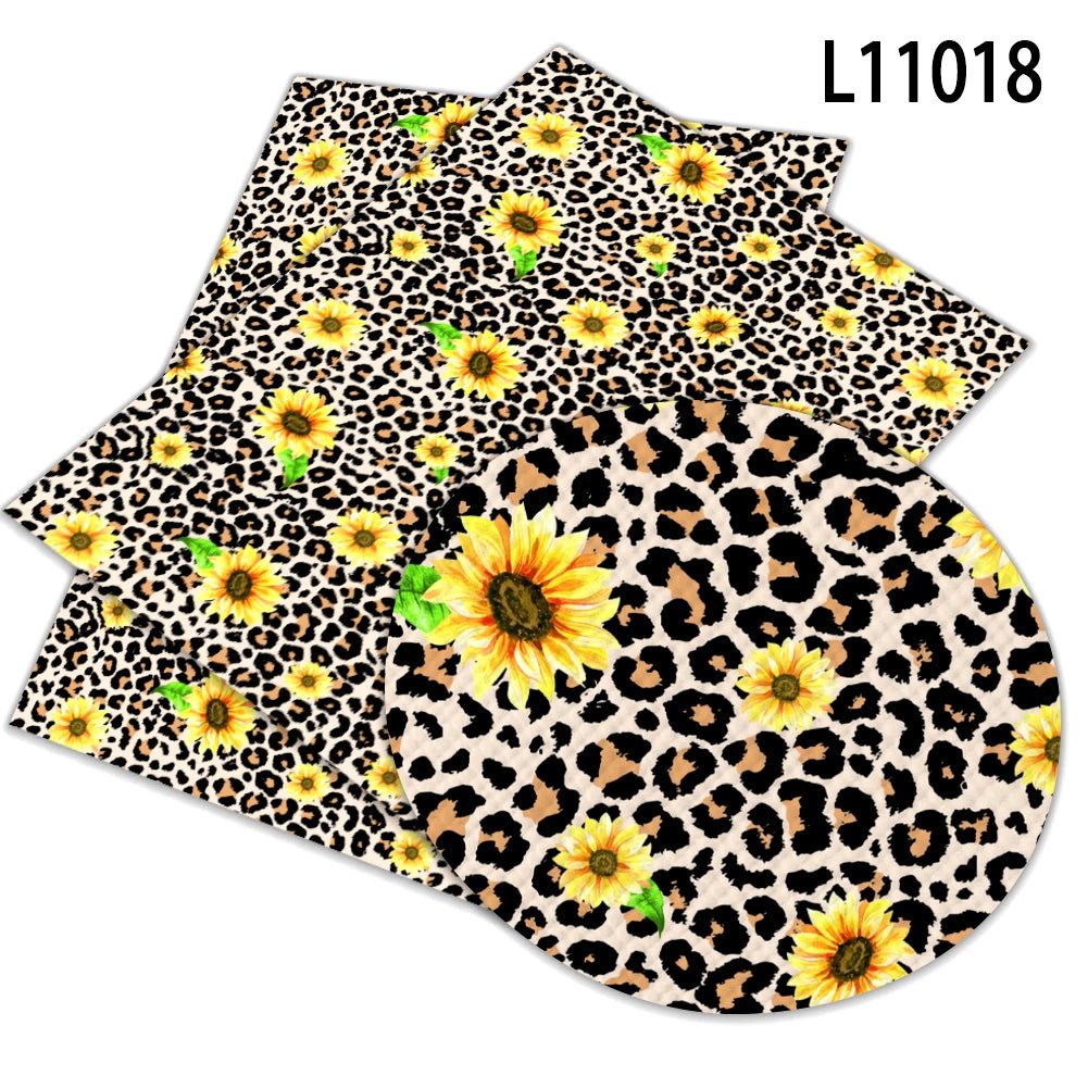 Leopard Print Zebra Print Flowers Pattern Waterproof Faux Leather 1mm Furniture Car Decoration Bag Hair Bow Garment Football - Cozy & Co. Market
