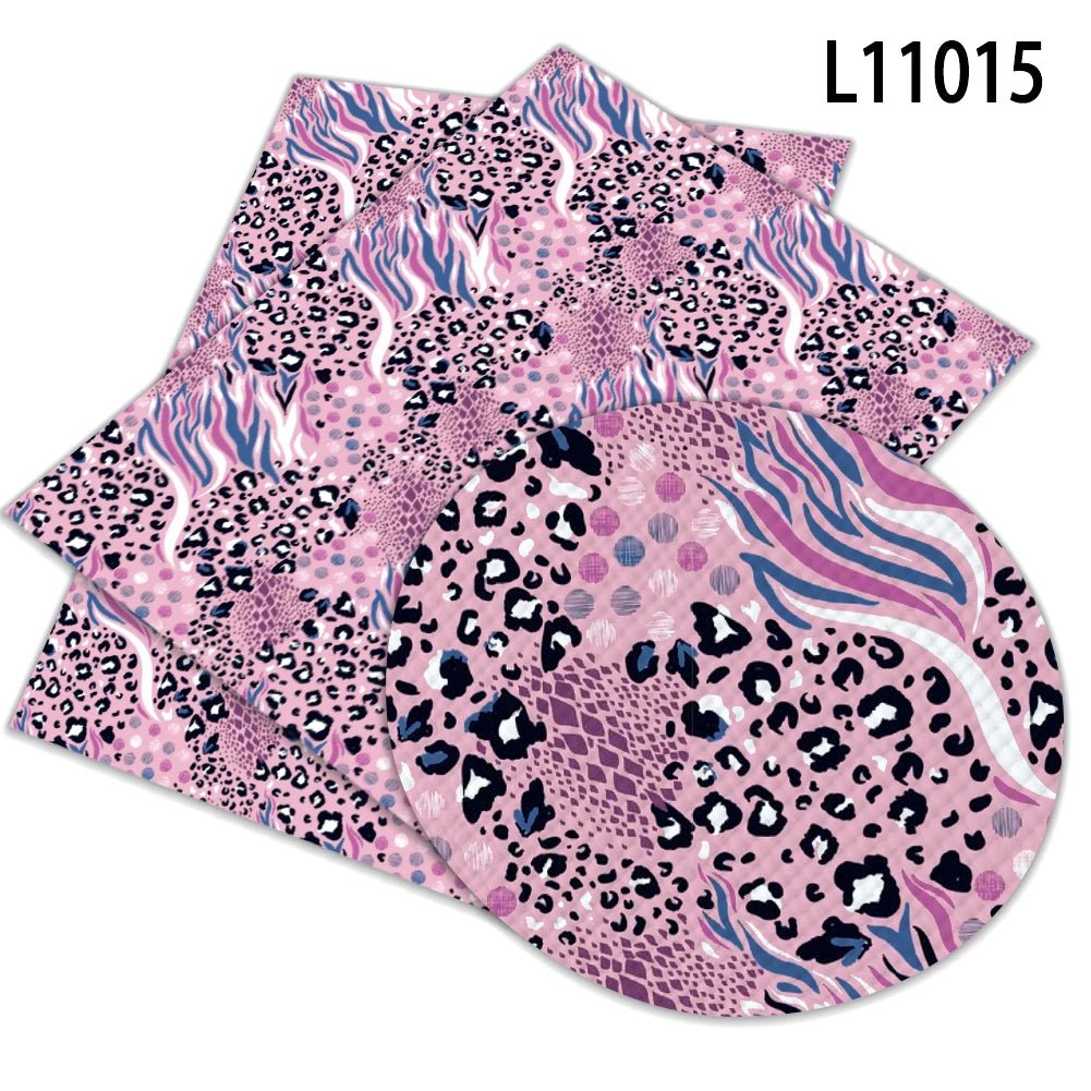 Leopard Print Zebra Print Flowers Pattern Waterproof Faux Leather 1mm Furniture Car Decoration Bag Hair Bow Garment Football - Cozy & Co. Market