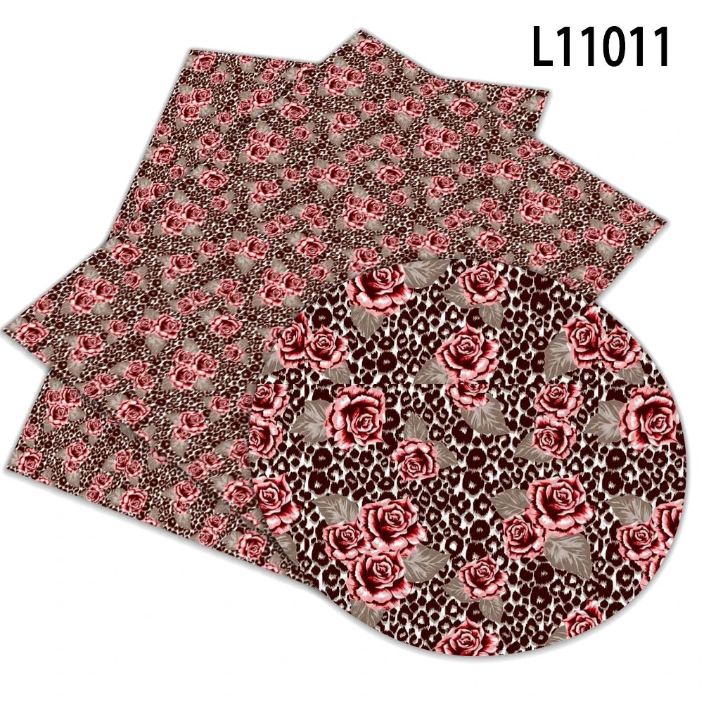 Leopard Print Zebra Print Flowers Pattern Waterproof Faux Leather 1mm Furniture Car Decoration Bag Hair Bow Garment Football - Cozy & Co. Market