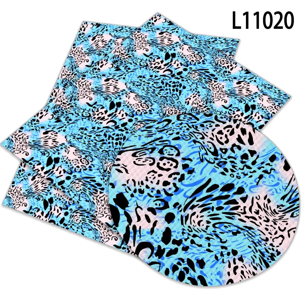Leopard Print Zebra Print Flowers Pattern Waterproof Faux Leather 1mm Furniture Car Decoration Bag Hair Bow Garment Football - Cozy & Co. Market