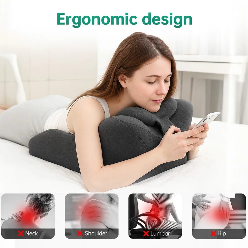 Lie On The Bed Sleeping Pillow Wedge Pillow for Acid Reflux ,Couple's Lying Pillow Prone Position Ergonomic Pillow for Reading - Cozy & Co. Market