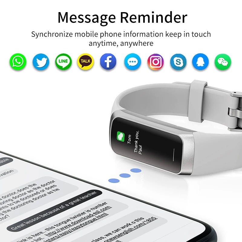 LIGE Amoled Smart Watch Men 2025 Smart Band Women Heart Rate Blood Smartwartch Waterproof Smart Bracelet Sport Fitness Tracker - Cozy & Co. Market