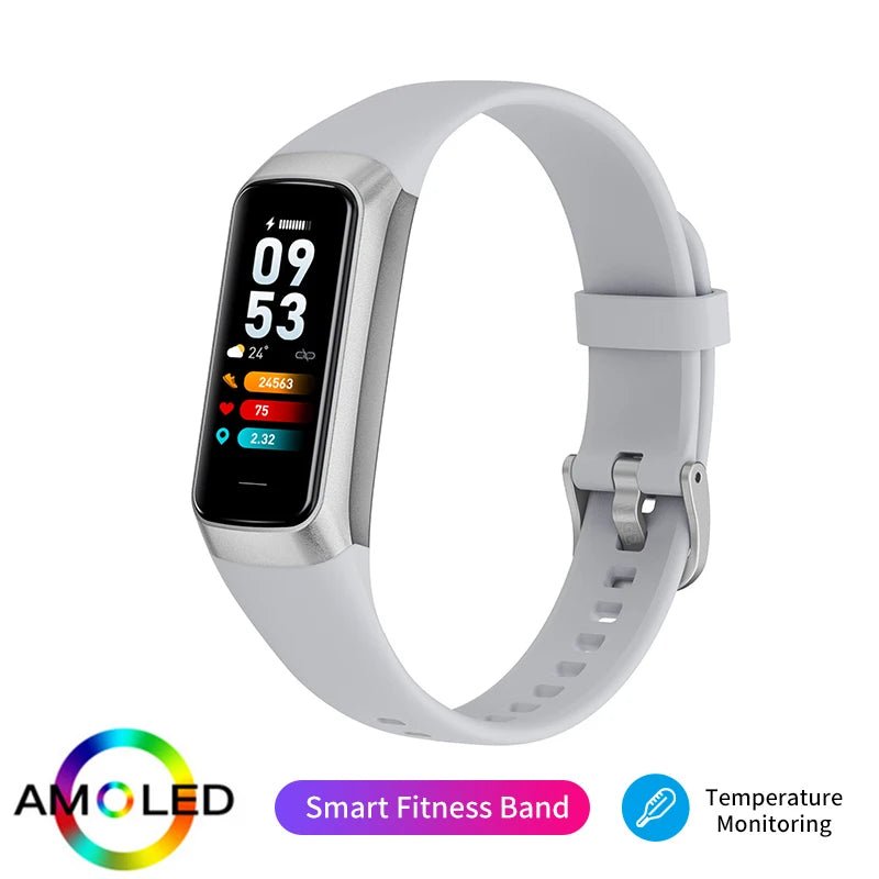LIGE Amoled Smart Watch Men 2025 Smart Band Women Heart Rate Blood Smartwartch Waterproof Smart Bracelet Sport Fitness Tracker - Cozy & Co. Market