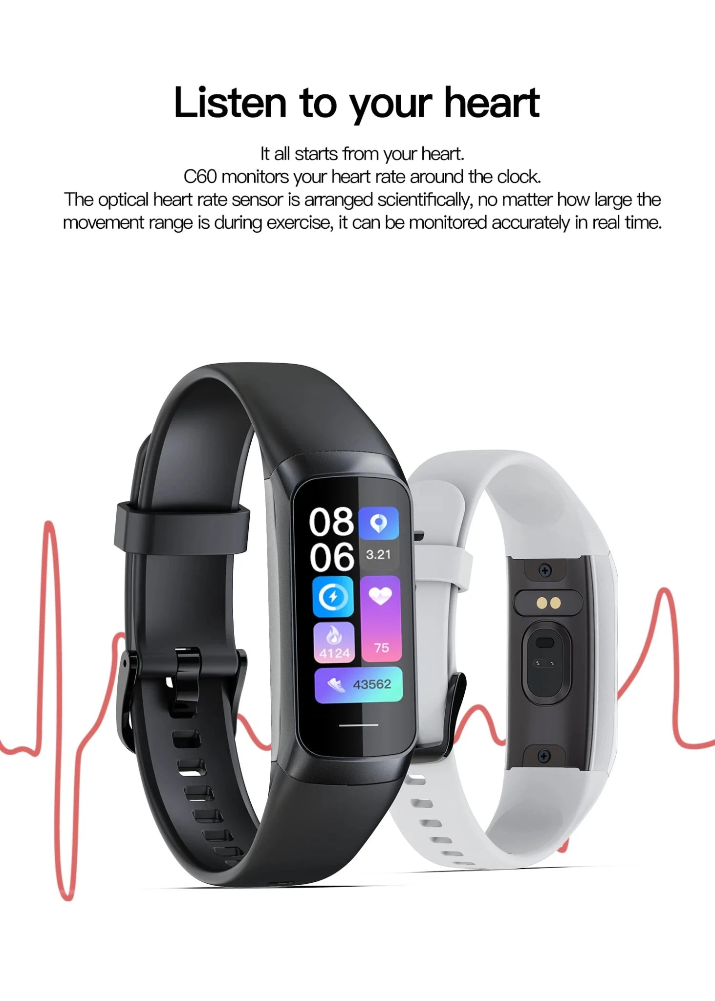 LIGE Amoled Smart Watch Men 2025 Smart Band Women Heart Rate Blood Smartwartch Waterproof Smart Bracelet Sport Fitness Tracker - Cozy & Co. Market