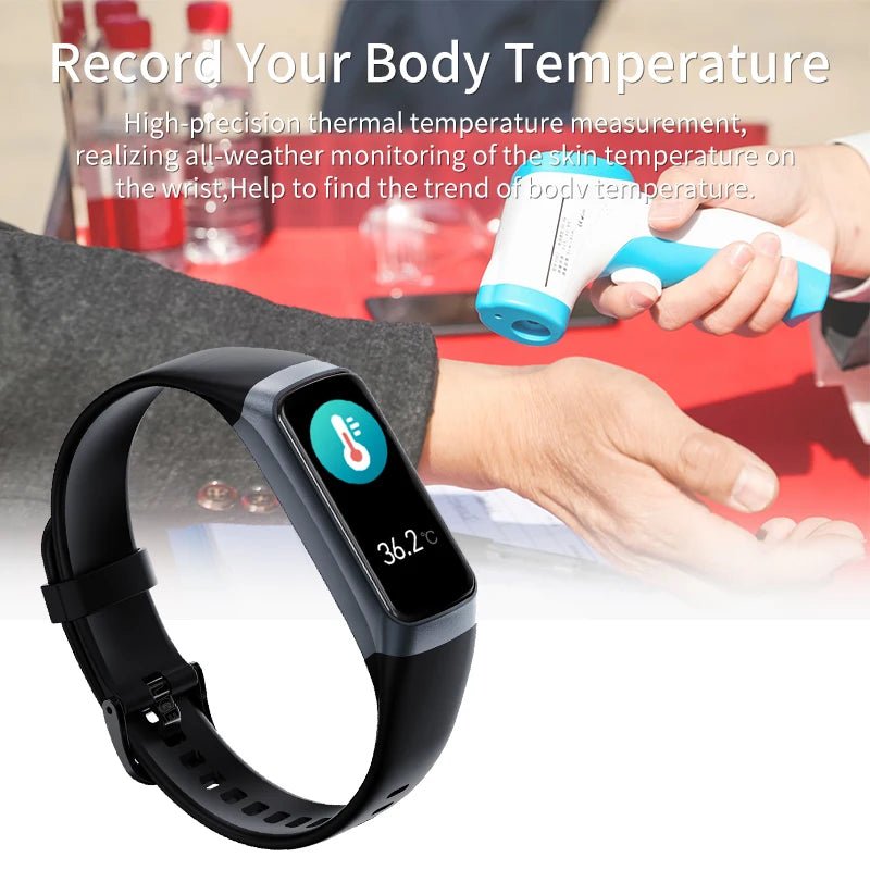 LIGE Amoled Smart Watch Men 2025 Smart Band Women Heart Rate Blood Smartwartch Waterproof Smart Bracelet Sport Fitness Tracker - Cozy & Co. Market