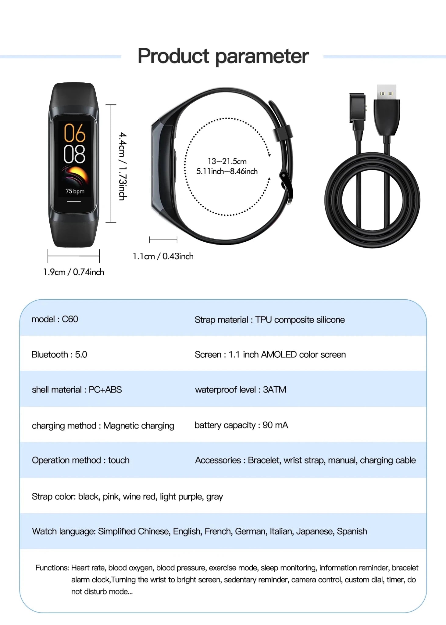 LIGE Amoled Smart Watch Men 2025 Smart Band Women Heart Rate Blood Smartwartch Waterproof Smart Bracelet Sport Fitness Tracker - Cozy & Co. Market