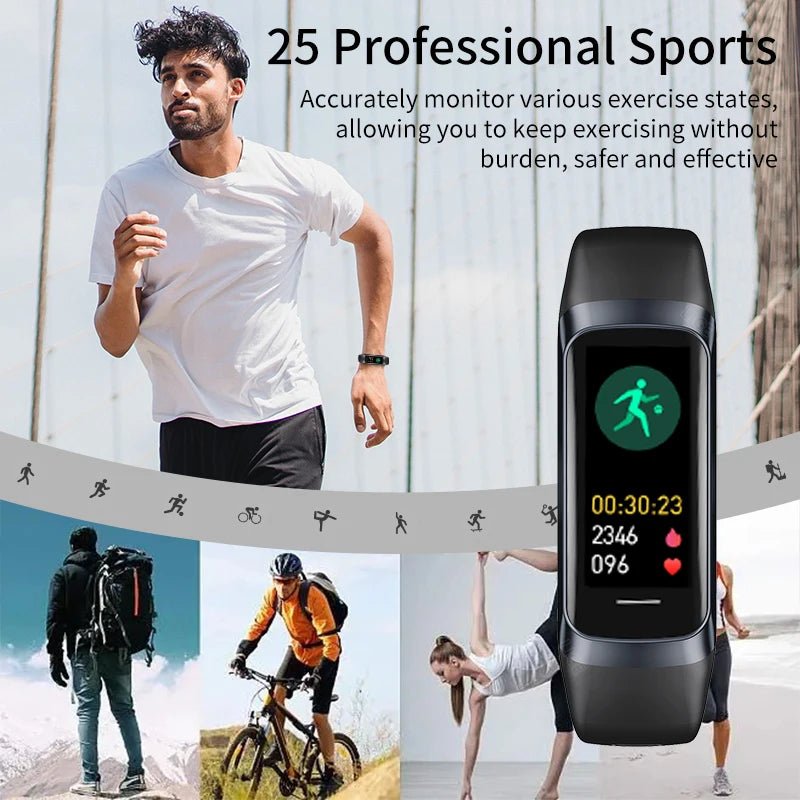 LIGE Amoled Smart Watch Men 2025 Smart Band Women Heart Rate Blood Smartwartch Waterproof Smart Bracelet Sport Fitness Tracker - Cozy & Co. Market
