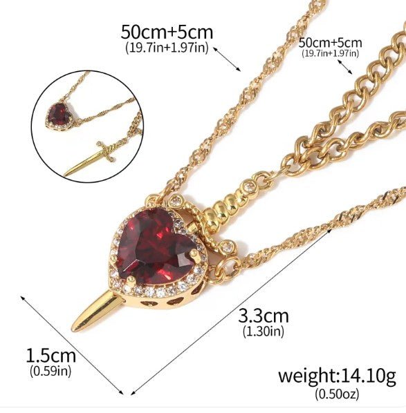 Love Dagger Necklace - Cozy & Co. Market