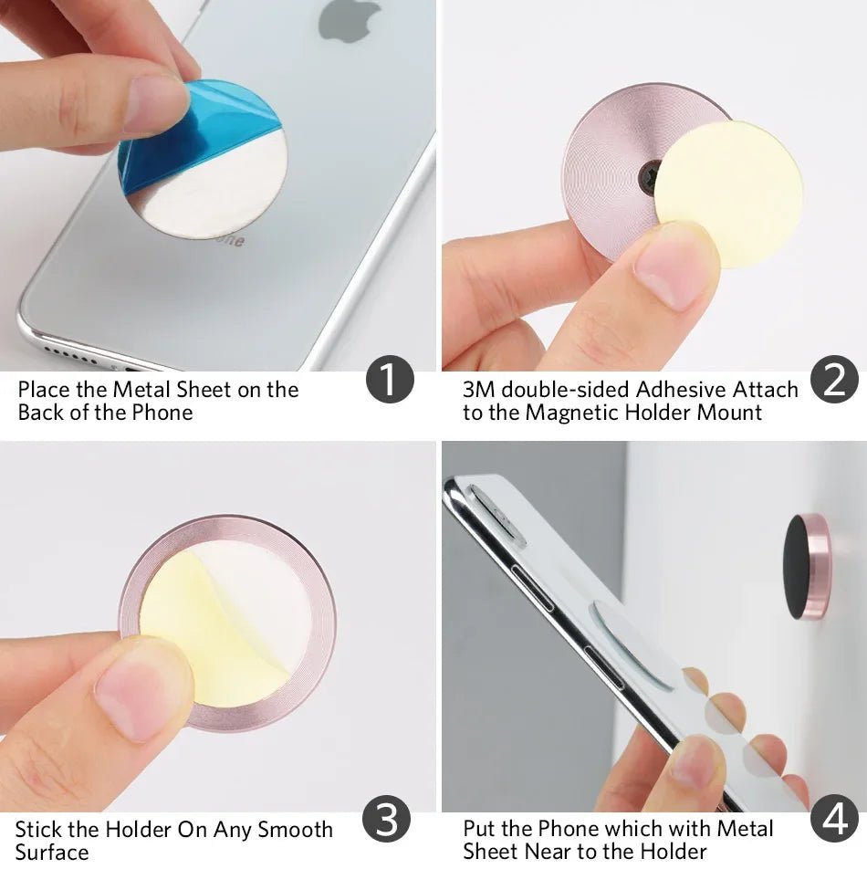 Magnetic Car Phone Holder Universal Car Phone Stand for iPhone Xiaomi Huawei Samsung Dashboard Wall Mounted Car Magnet Sticker - Cozy & Co. Market
