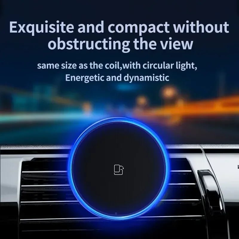Magnetic Car Wireless Charger RGB For iPhone12 13 14 15 16 17 Pro Max Macsafe Car Phone Holder Stand Mount Fast Charging Station - Cozy & Co. Market