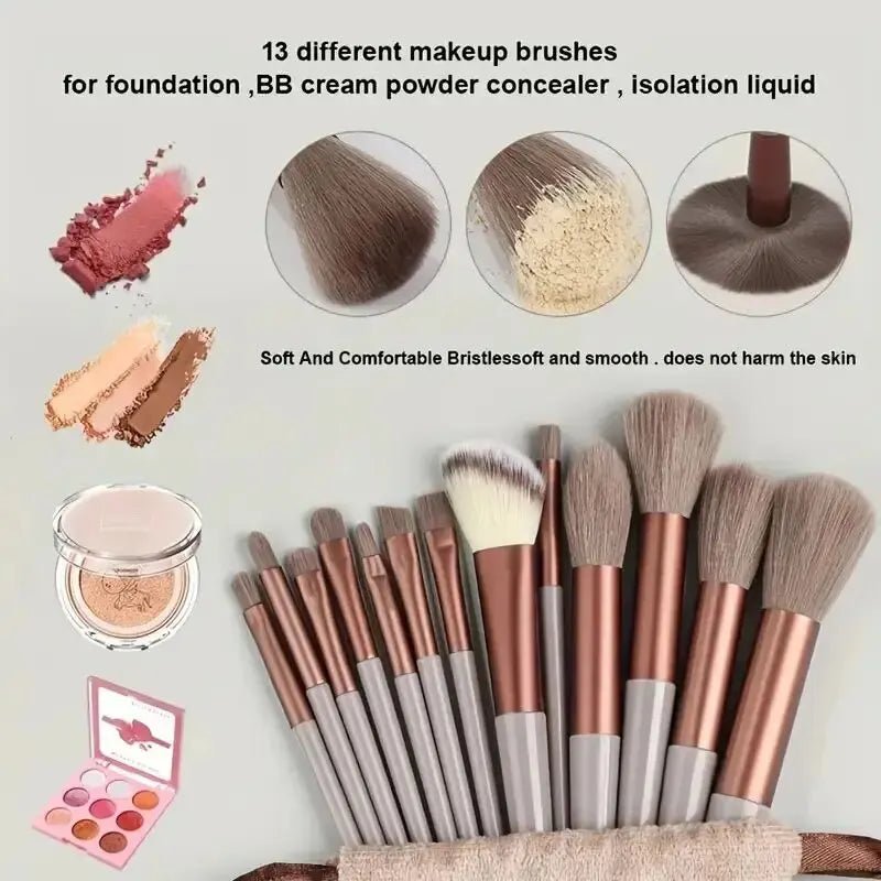 Makeup Brush Set Soft Fluffy Professiona Cosmetic Foundation Powder Eyeshadow Kabuki Blending Make Up Brush Beauty Tool Makeup - Cozy & Co. Market