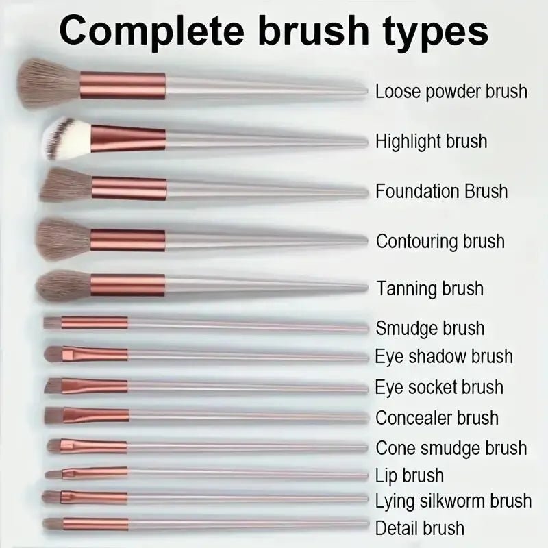 Makeup Brush Set Soft Fluffy Professiona Cosmetic Foundation Powder Eyeshadow Kabuki Blending Make Up Brush Beauty Tool Makeup - Cozy & Co. Market