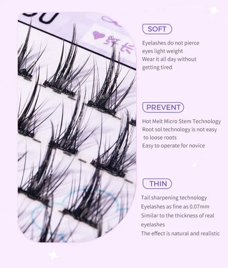 Manga Cluster Lashes for Natural Anime Cosplay Look - Cozy & Co. Market