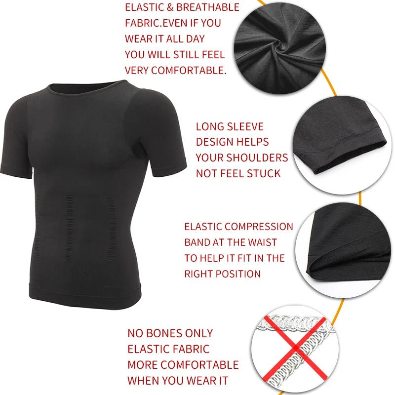 Men Slimming Body Shaper Belly Control Shapewear Man Shapers Modeling Underwear Waist Trainer Corrective Posture Vest Corset - Cozy & Co. Market