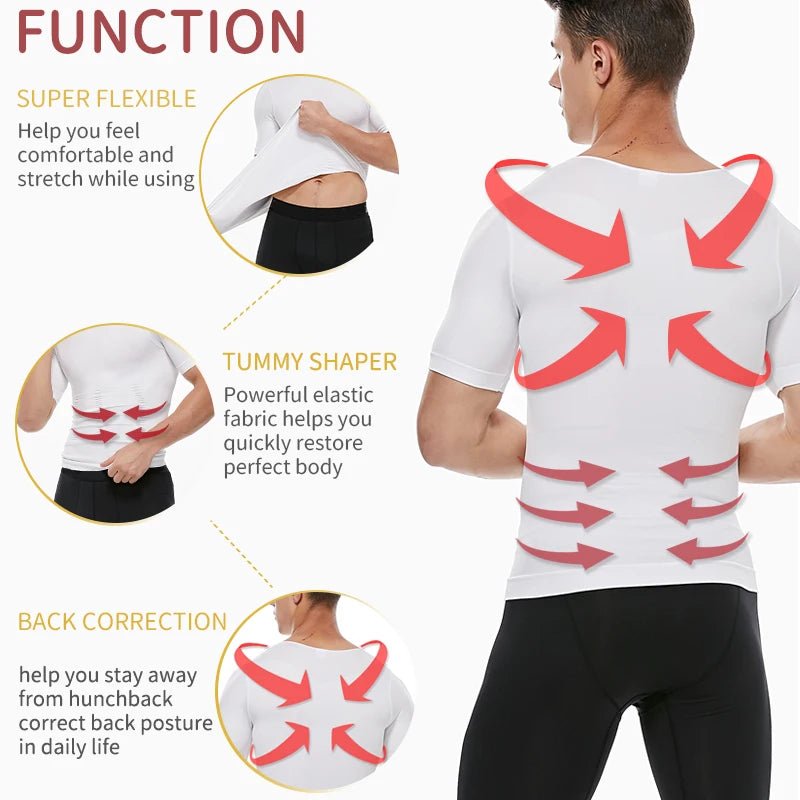 Men Slimming Body Shaper Belly Control Shapewear Man Shapers Modeling Underwear Waist Trainer Corrective Posture Vest Corset - Cozy & Co. Market