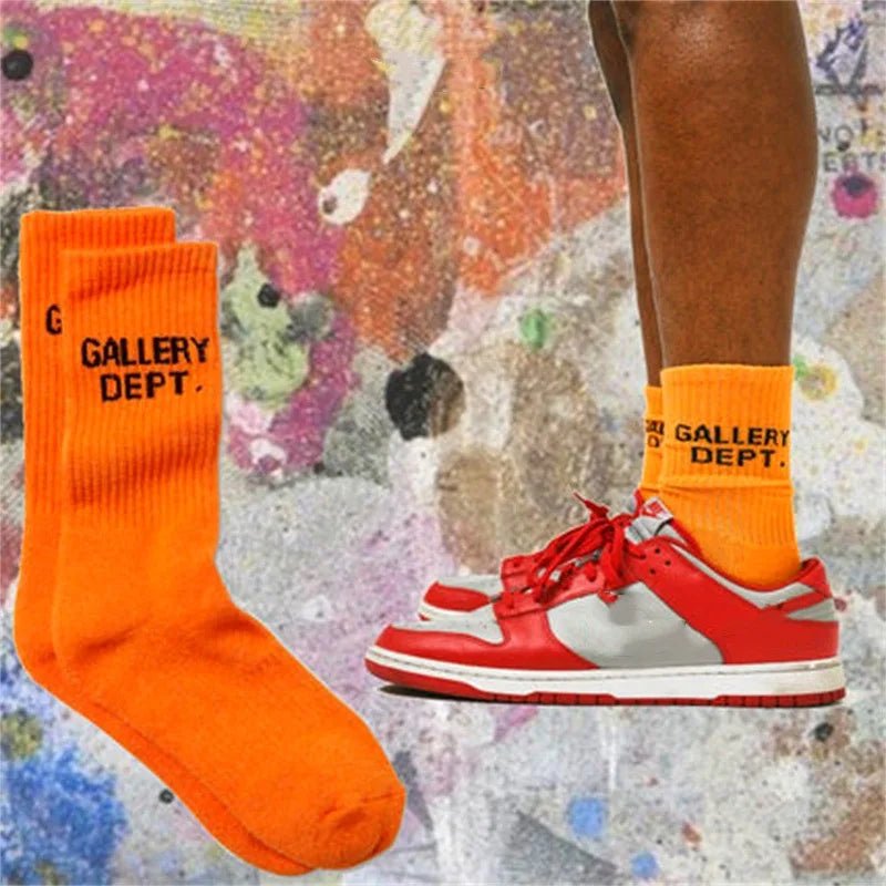 Men Women Graffiti Letter Street Art Socks Autumn Winter Cotton Towel Bottom Crew Length Breathable Casual Athletic Wear - Cozy & Co. Market