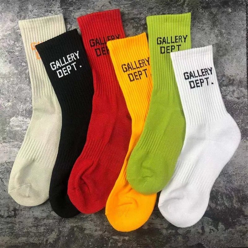 Men Women Graffiti Letter Street Art Socks Autumn Winter Cotton Towel Bottom Crew Length Breathable Casual Athletic Wear - Cozy & Co. Market