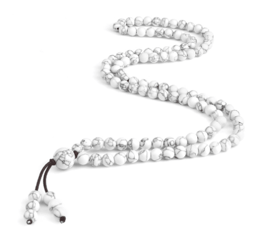 Men's Natural Stone Malachite 108 Beaded Necklace - Cozy & Co. Market