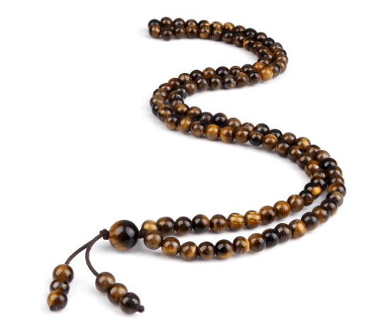 Men's Natural Stone Malachite 108 Beaded Necklace - Cozy & Co. Market