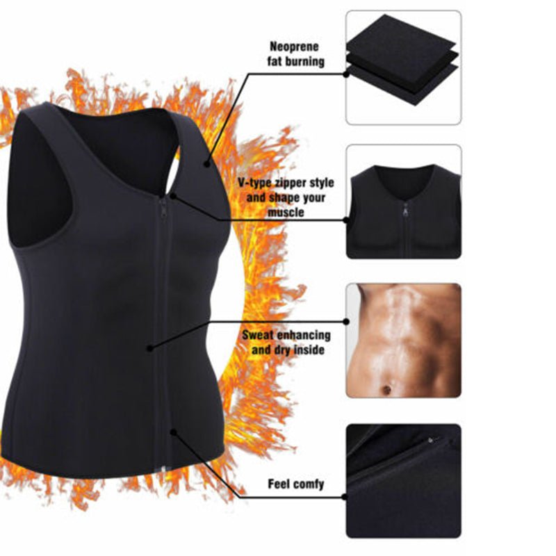 Men's Neoprene Waist Trainer Vest for Weight Loss - Cozy & Co. Market