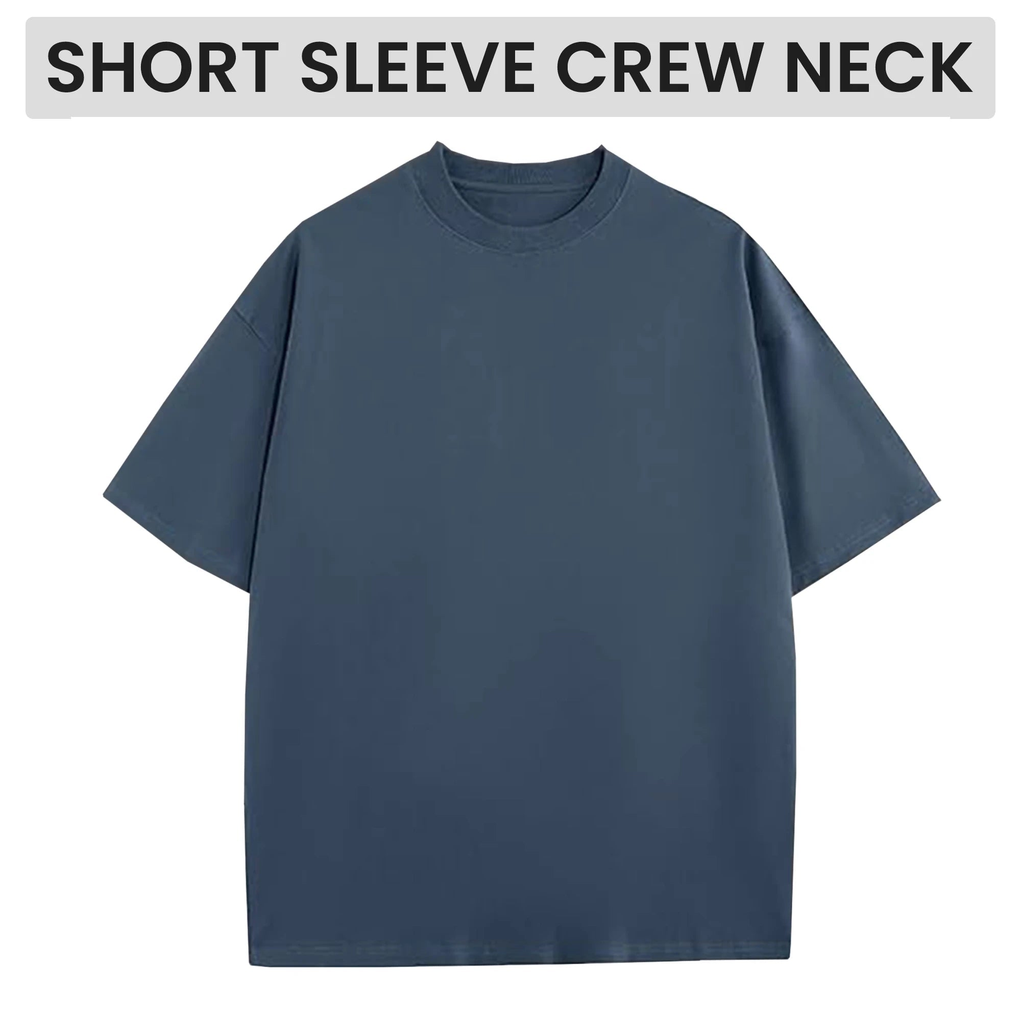 Men's Oversized 100% Cotton Knitted Crew Neck Short Sleeve Heavyweight Loose Fit Solid Pattern Eco-Friendly Vintage Plain Tee - Cozy & Co. Market