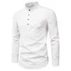Men's Slim Fit Long Sleeve Cotton Polyester Shirt - Autumn Casual Business Blouse Top (Custom Logo Available) - Cozy & Co. Market