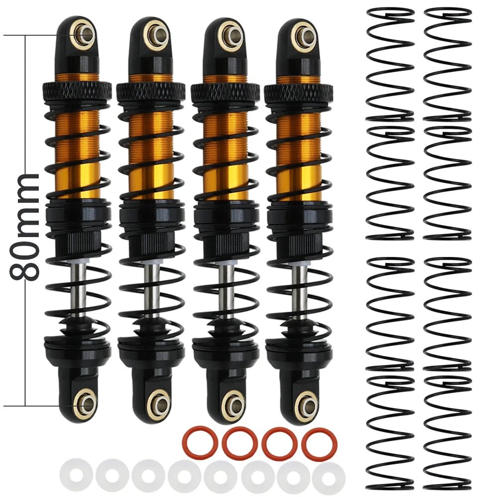Metal 70mm 80mm 90mm 100mm 110mm 120mm Shock Absorber Oil Damper for 1/10 RC Crawler Car Axial SCX10 AXI03007 RBX10 D90 TRX4 - Cozy & Co. Market