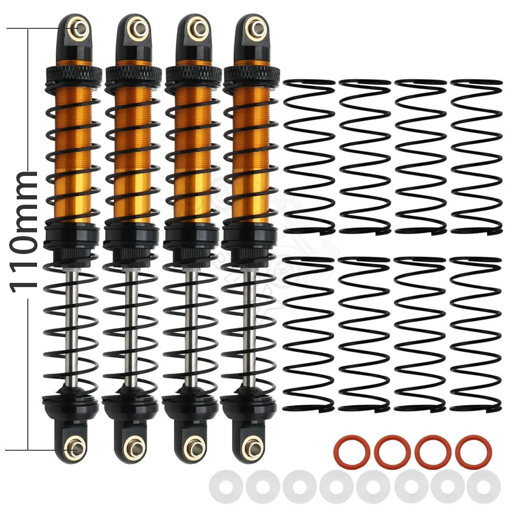 Metal 70mm 80mm 90mm 100mm 110mm 120mm Shock Absorber Oil Damper for 1/10 RC Crawler Car Axial SCX10 AXI03007 RBX10 D90 TRX4 - Cozy & Co. Market