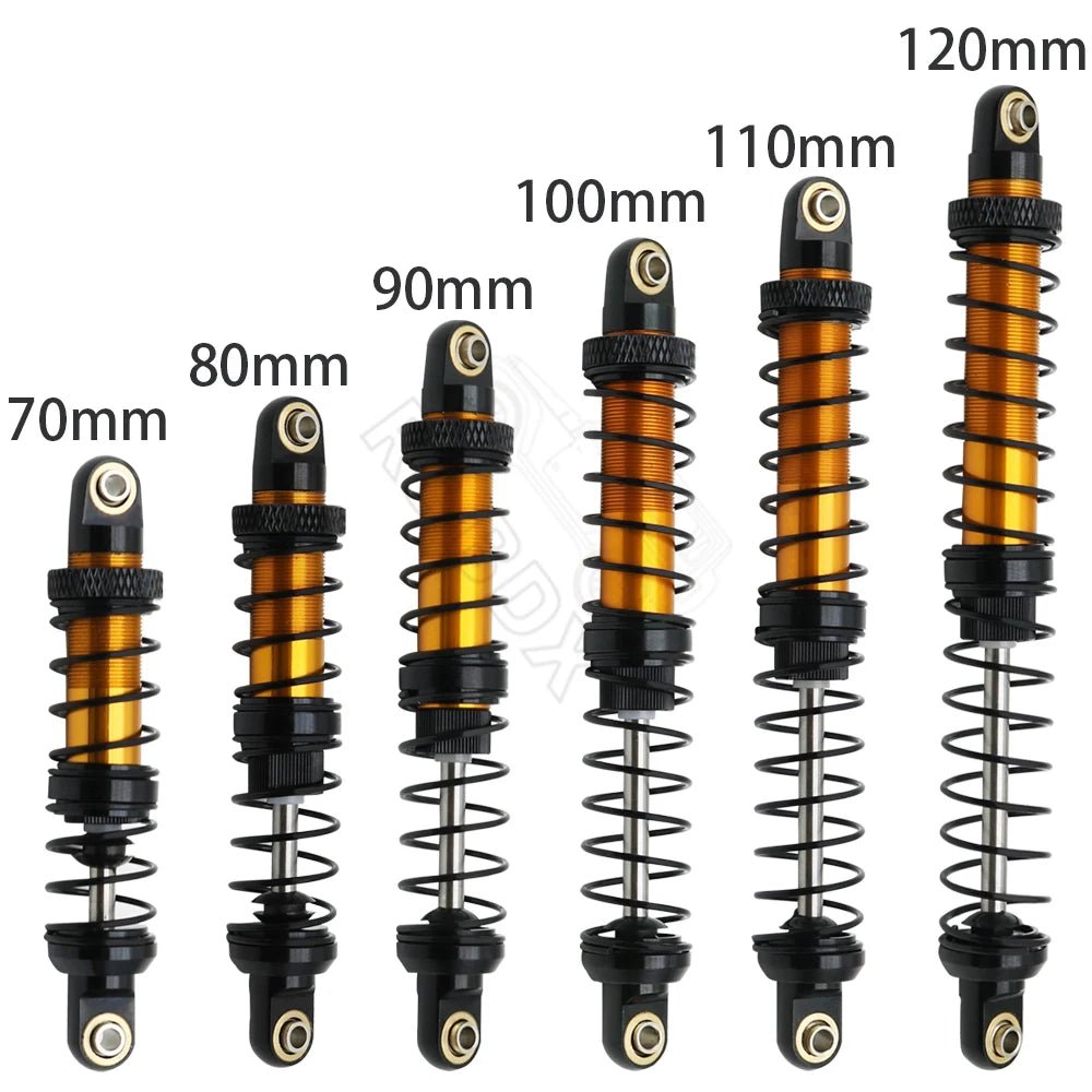 Metal 70mm 80mm 90mm 100mm 110mm 120mm Shock Absorber Oil Damper for 1/10 RC Crawler Car Axial SCX10 AXI03007 RBX10 D90 TRX4 - Cozy & Co. Market