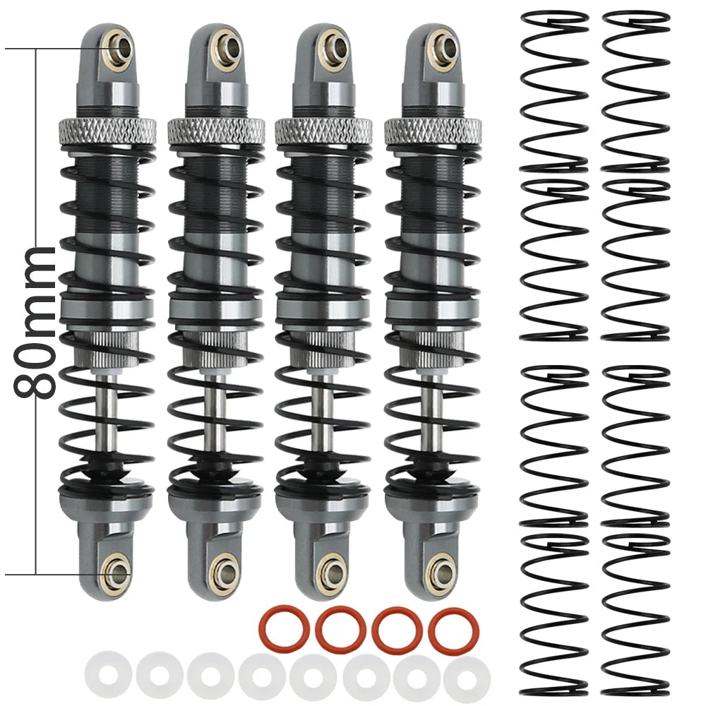 Metal 70mm 80mm 90mm 100mm 110mm 120mm Shock Absorber Oil Damper for 1/10 RC Crawler Car Axial SCX10 AXI03007 RBX10 D90 TRX4 - Cozy & Co. Market