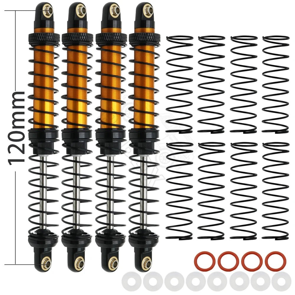 Metal 70mm 80mm 90mm 100mm 110mm 120mm Shock Absorber Oil Damper for 1/10 RC Crawler Car Axial SCX10 AXI03007 RBX10 D90 TRX4 - Cozy & Co. Market