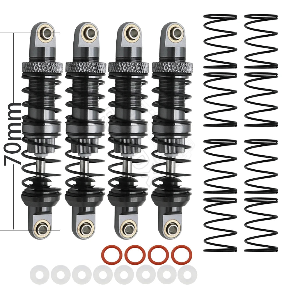 Metal 70mm 80mm 90mm 100mm 110mm 120mm Shock Absorber Oil Damper for 1/10 RC Crawler Car Axial SCX10 AXI03007 RBX10 D90 TRX4 - Cozy & Co. Market