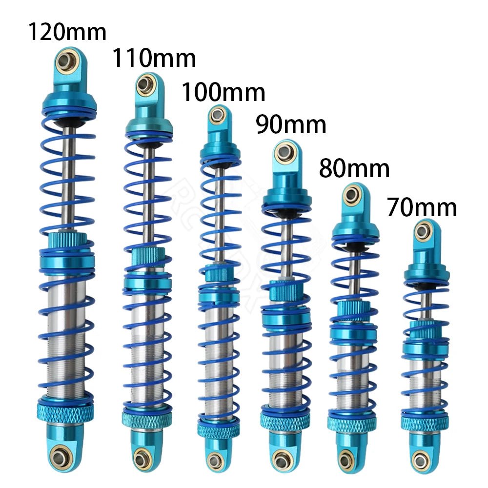 Metal 70mm 80mm 90mm 100mm 110mm 120mm Shock Absorber Oil Damper for 1/10 RC Crawler Car Axial SCX10 AXI03007 RBX10 D90 TRX4 - Cozy & Co. Market