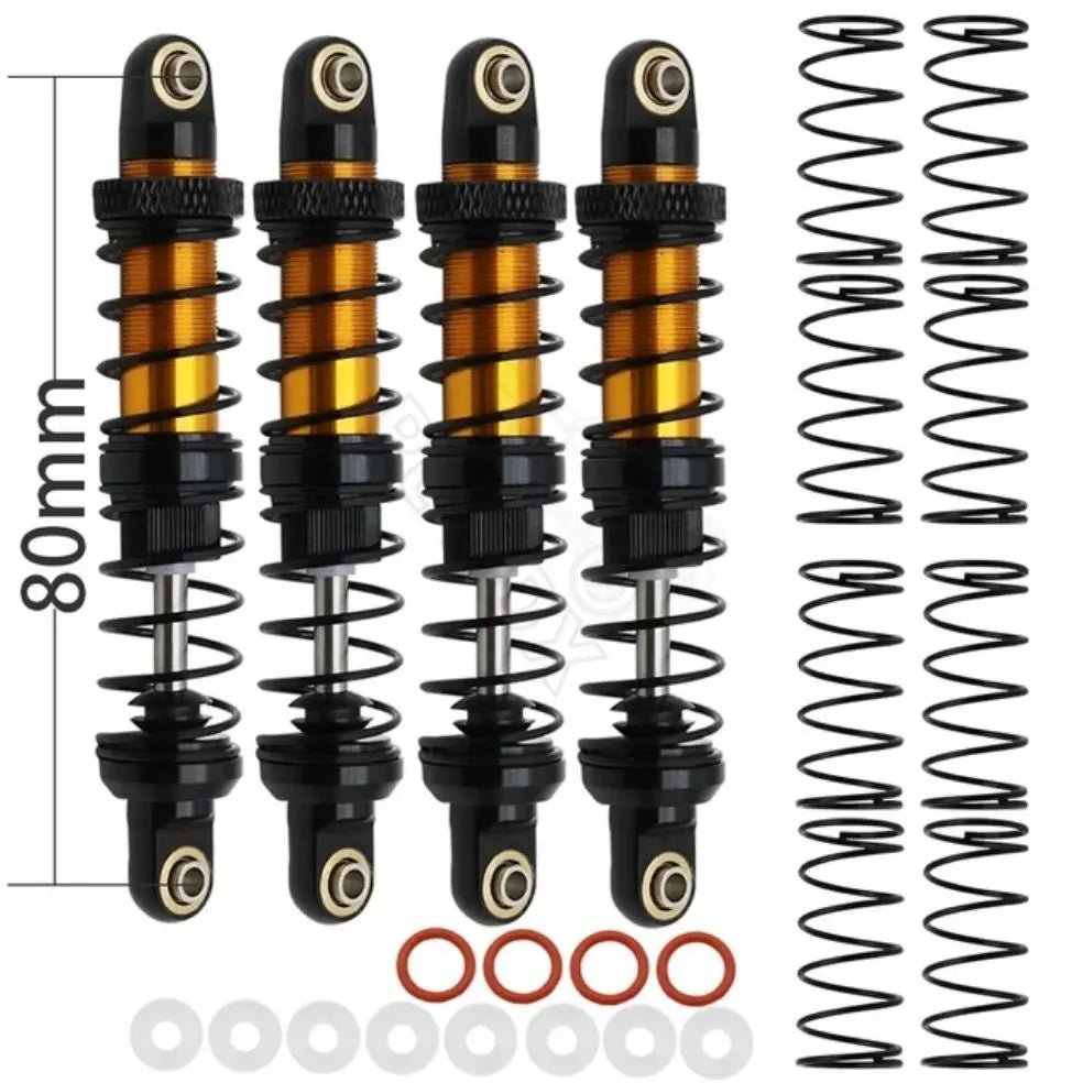 Metal 70mm 80mm 90mm 100mm 110mm 120mm Shock Absorber Oil Damper for 1/10 RC Crawler Car Axial SCX10 AXI03007 RBX10 D90 TRX4 - Cozy & Co. Market