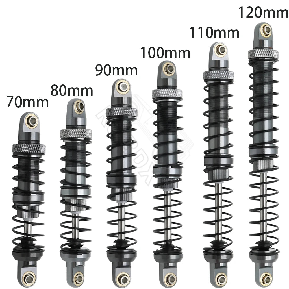 Metal 70mm 80mm 90mm 100mm 110mm 120mm Shock Absorber Oil Damper for 1/10 RC Crawler Car Axial SCX10 AXI03007 RBX10 D90 TRX4 - Cozy & Co. Market