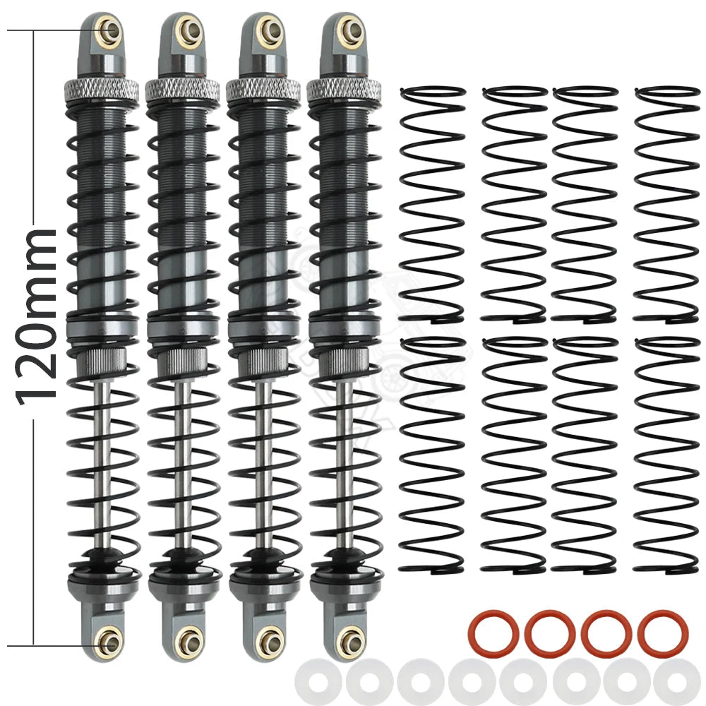 Metal 70mm 80mm 90mm 100mm 110mm 120mm Shock Absorber Oil Damper for 1/10 RC Crawler Car Axial SCX10 AXI03007 RBX10 D90 TRX4 - Cozy & Co. Market