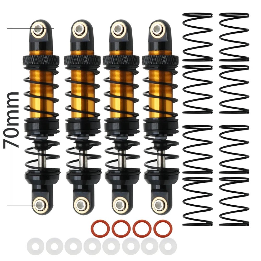 Metal 70mm 80mm 90mm 100mm 110mm 120mm Shock Absorber Oil Damper for 1/10 RC Crawler Car Axial SCX10 AXI03007 RBX10 D90 TRX4 - Cozy & Co. Market