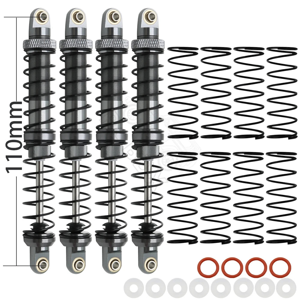 Metal 70mm 80mm 90mm 100mm 110mm 120mm Shock Absorber Oil Damper for 1/10 RC Crawler Car Axial SCX10 AXI03007 RBX10 D90 TRX4 - Cozy & Co. Market